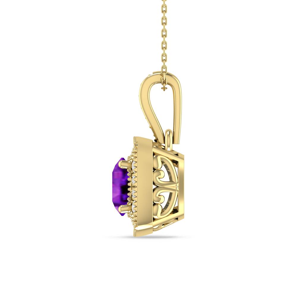 Yellow Gold - Amethyst