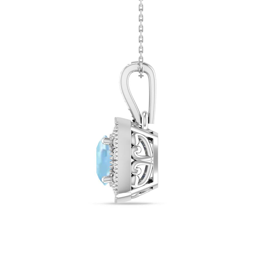 White Gold - Aquamarine