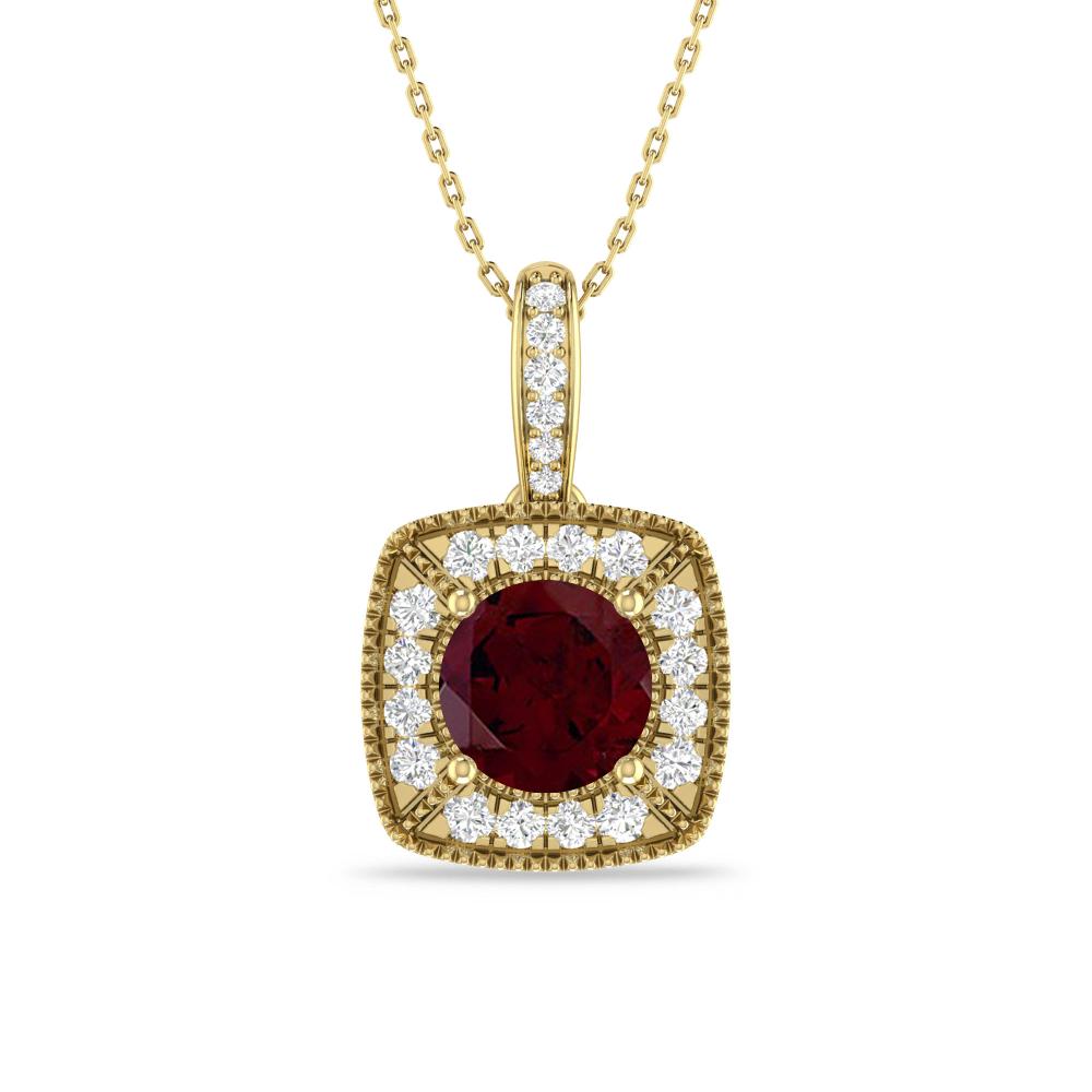 Yellow Gold - Garnet