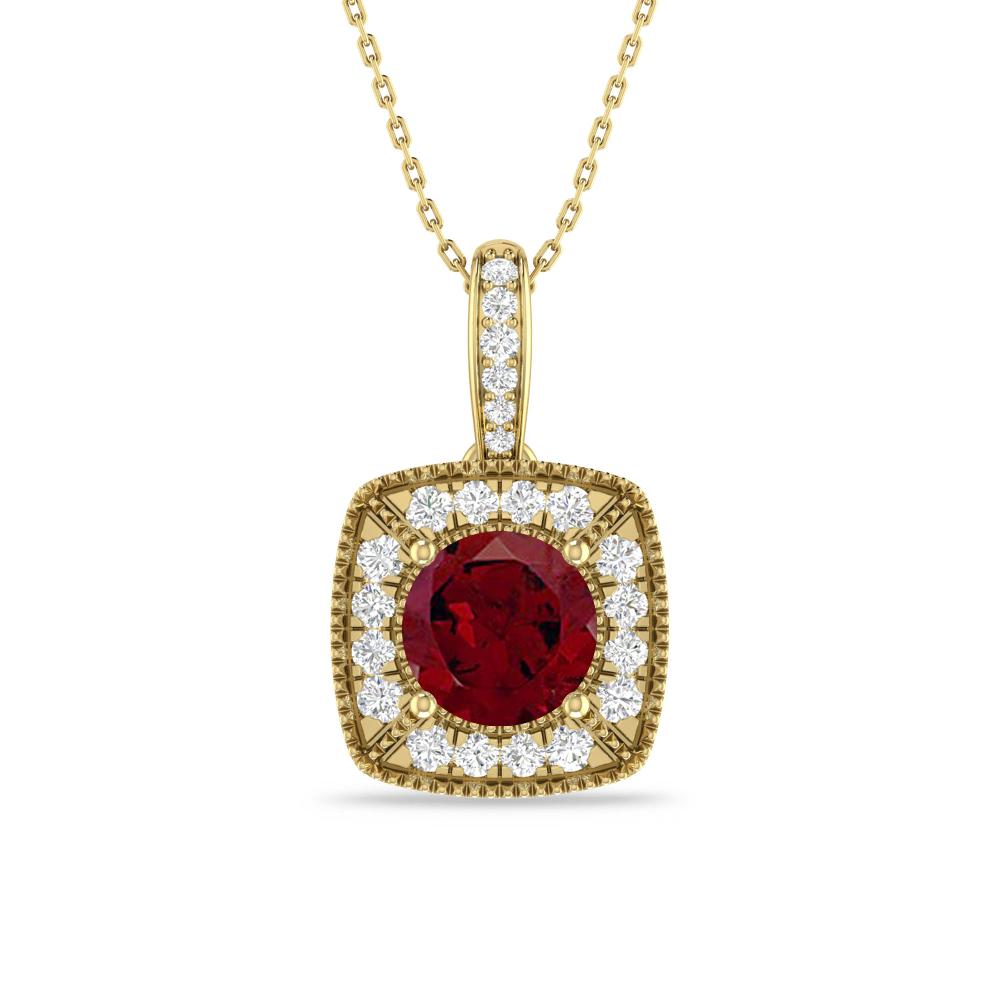Yellow Gold - Garnet