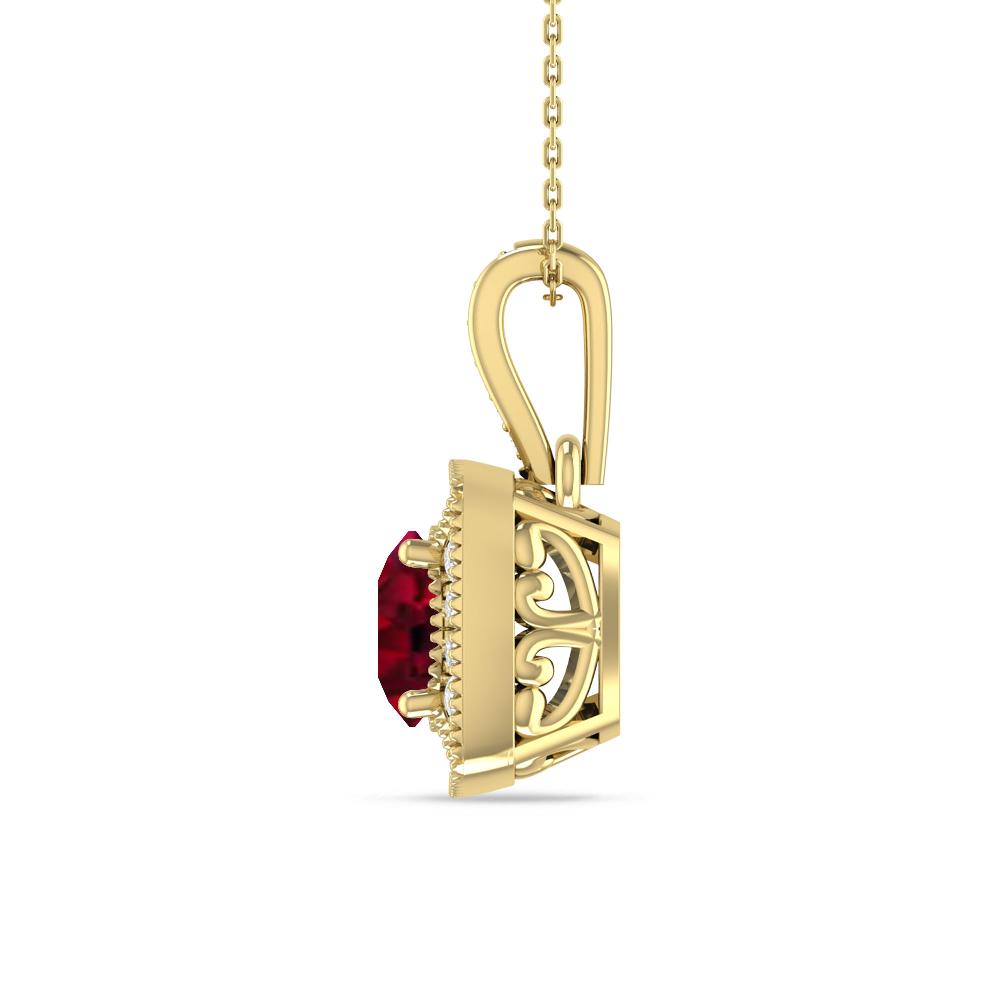 Yellow Gold - Garnet