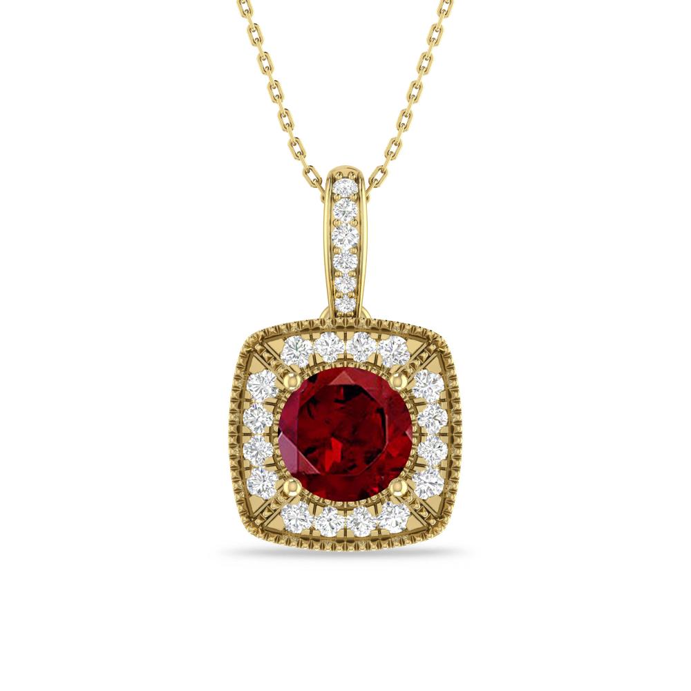 Yellow Gold - Garnet