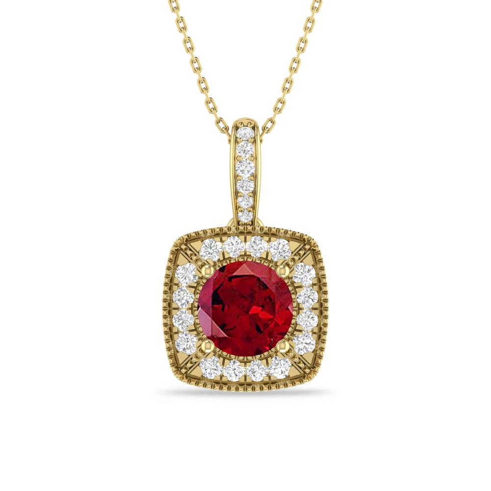 Yellow Gold - Garnet