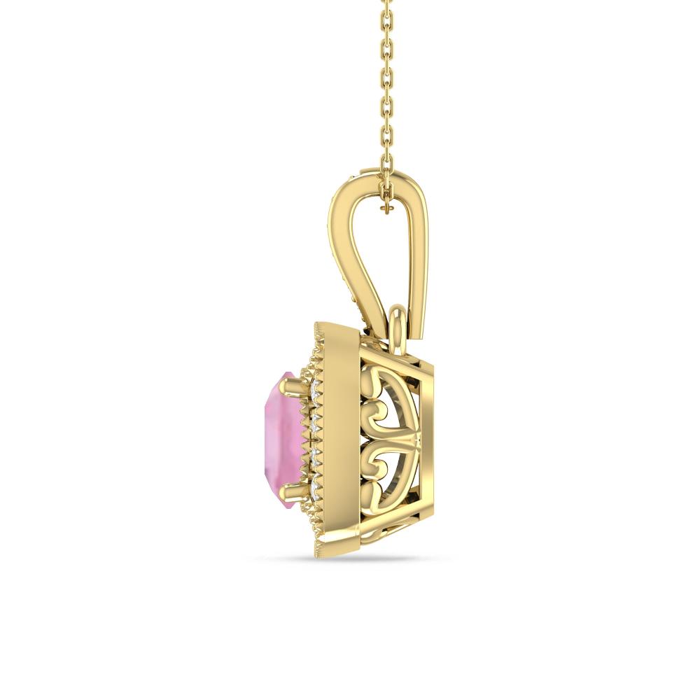 Yellow Gold - Pink Tourmaline