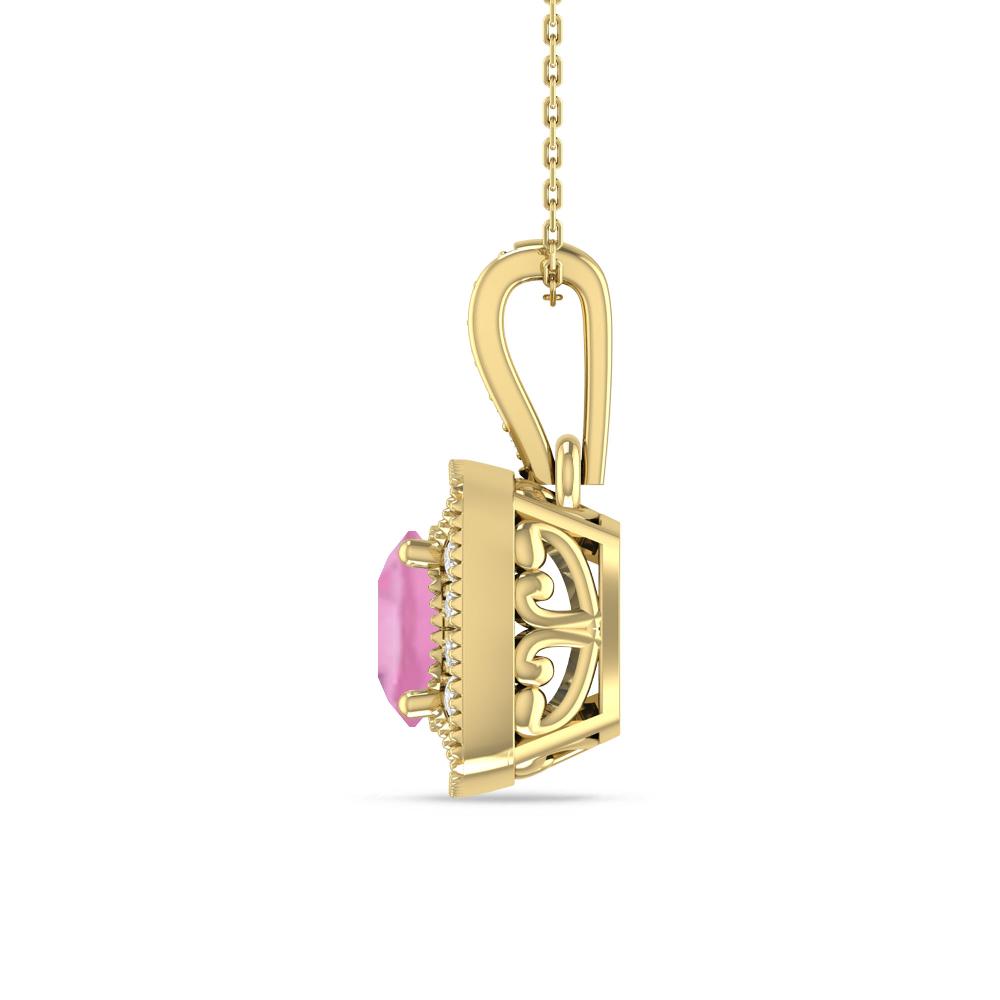 Yellow Gold - Pink Tourmaline
