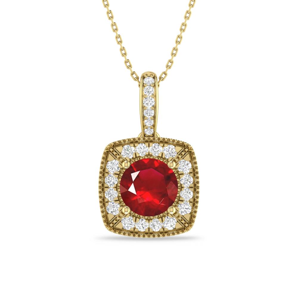 Yellow Gold - Ruby