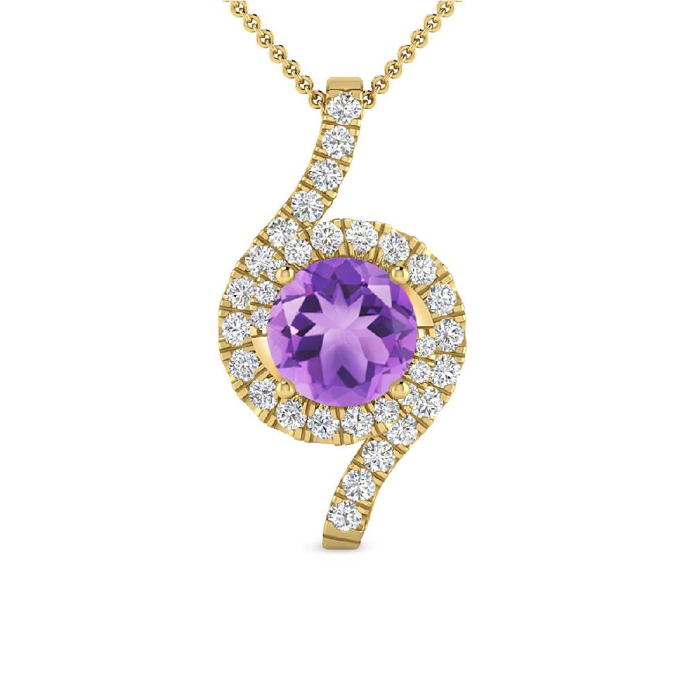 Yellow Gold - Amethyst