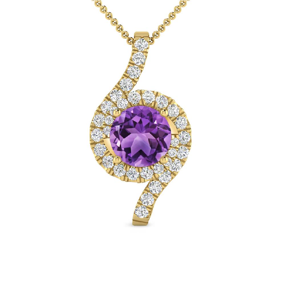 Yellow Gold - Amethyst