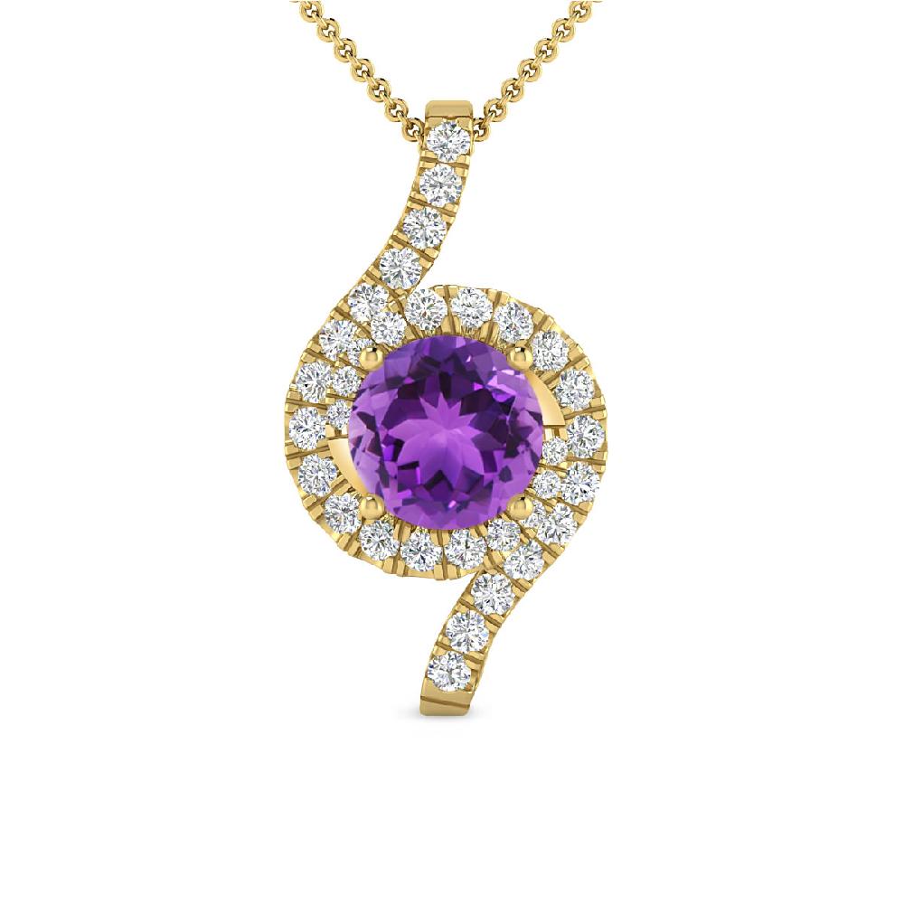 Yellow Gold - Amethyst