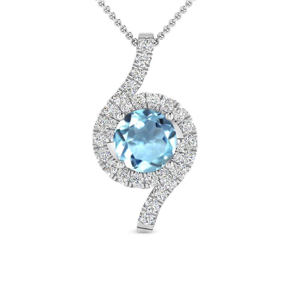 White Gold - Aquamarine