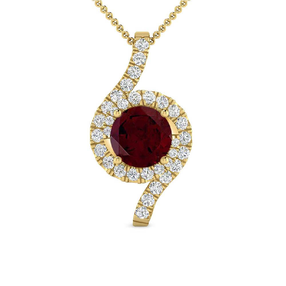 Yellow Gold - Garnet