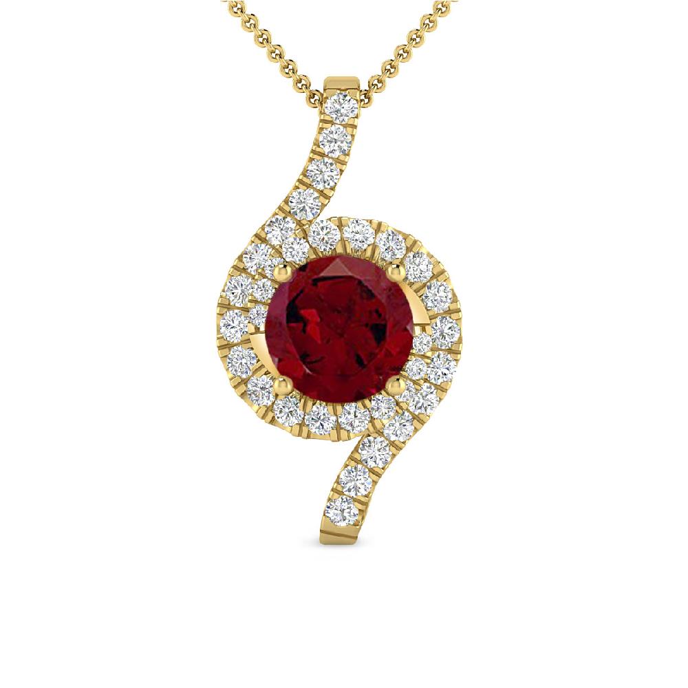 Yellow Gold - Garnet