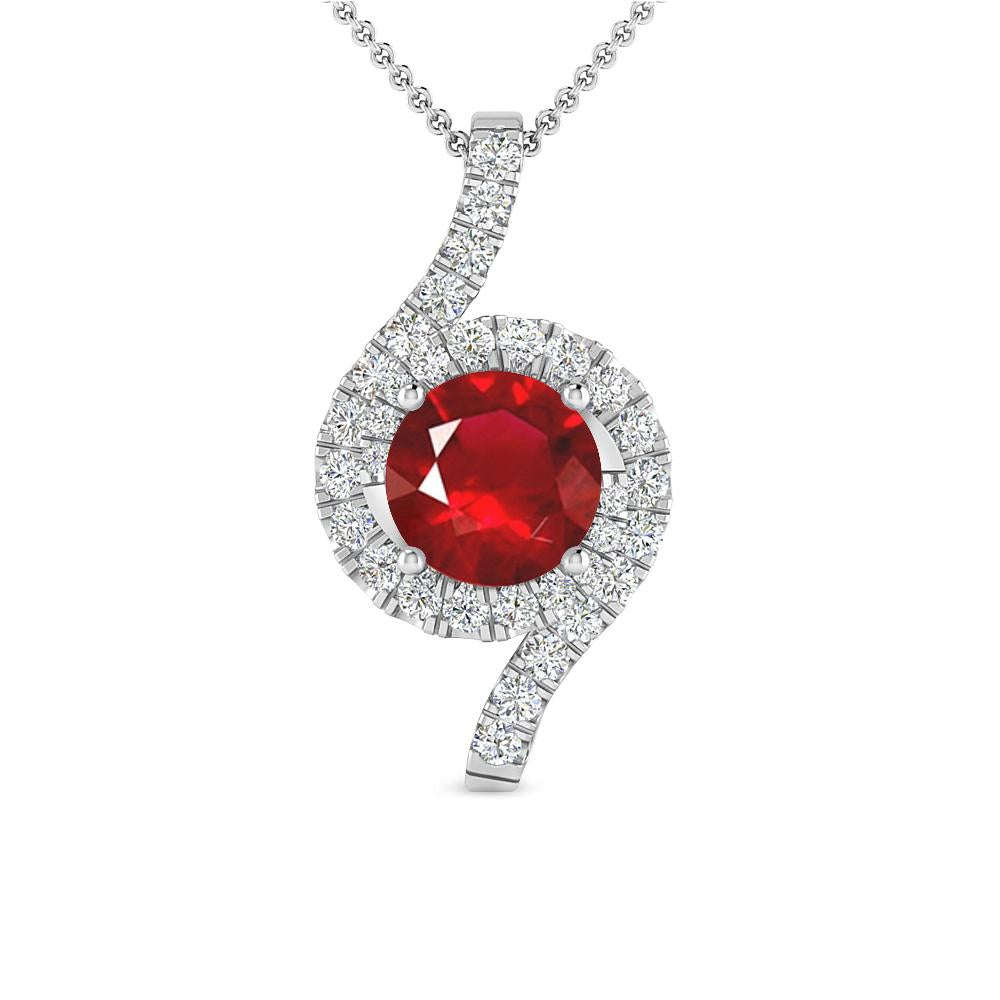 White Gold - Ruby