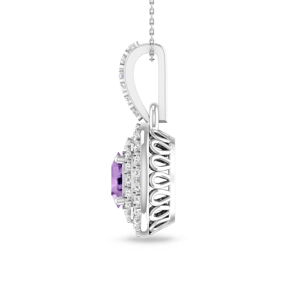 White Gold - Amethyst