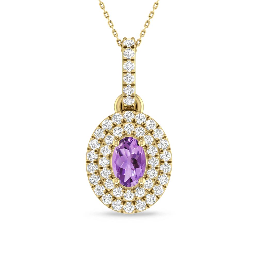 Yellow Gold - Amethyst