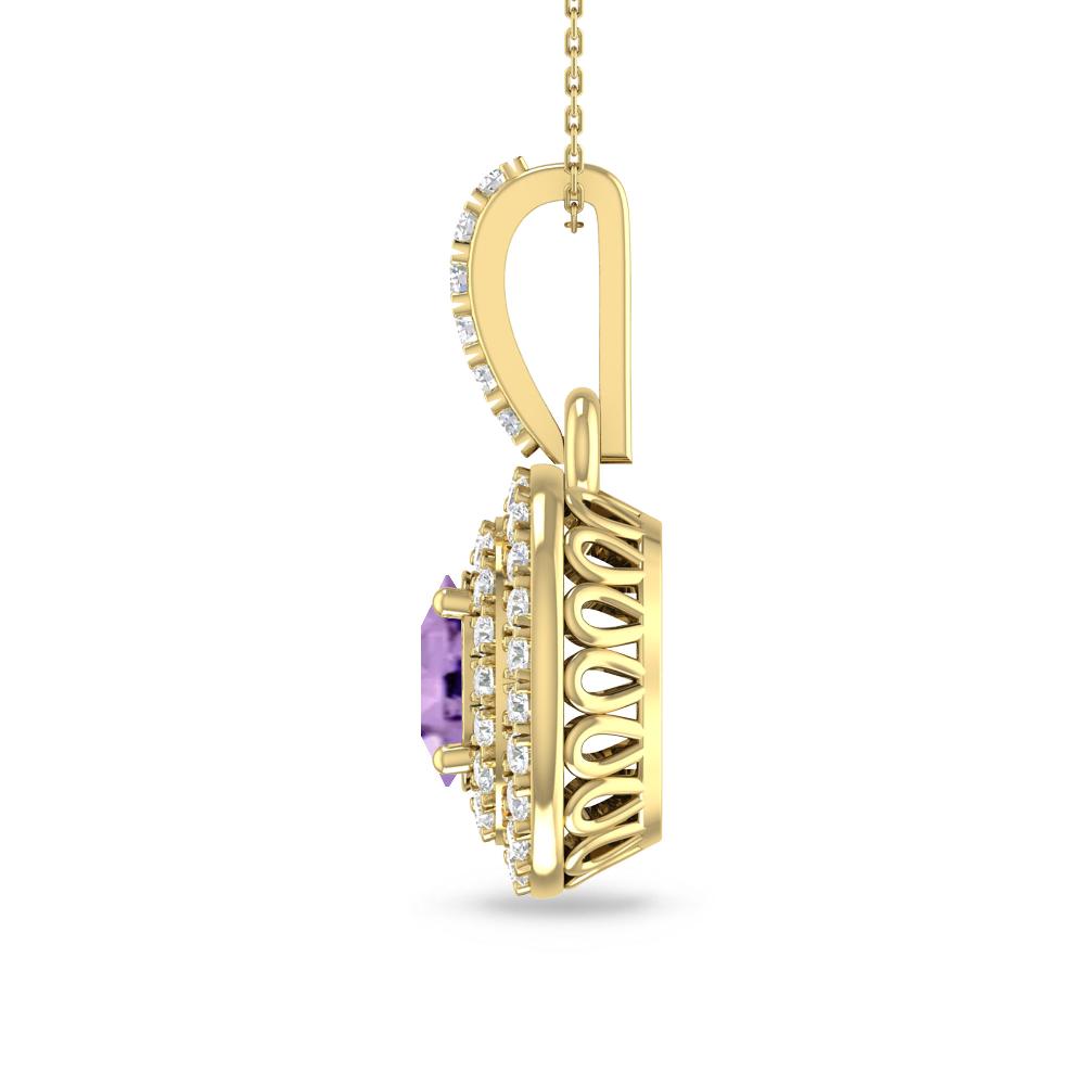 Yellow Gold - Amethyst