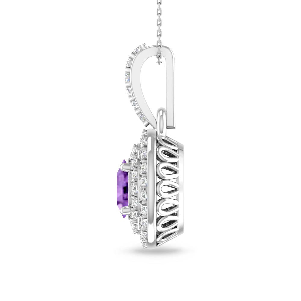 White Gold - Amethyst