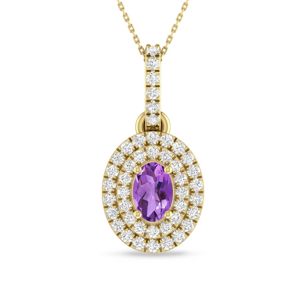 Yellow Gold - Amethyst