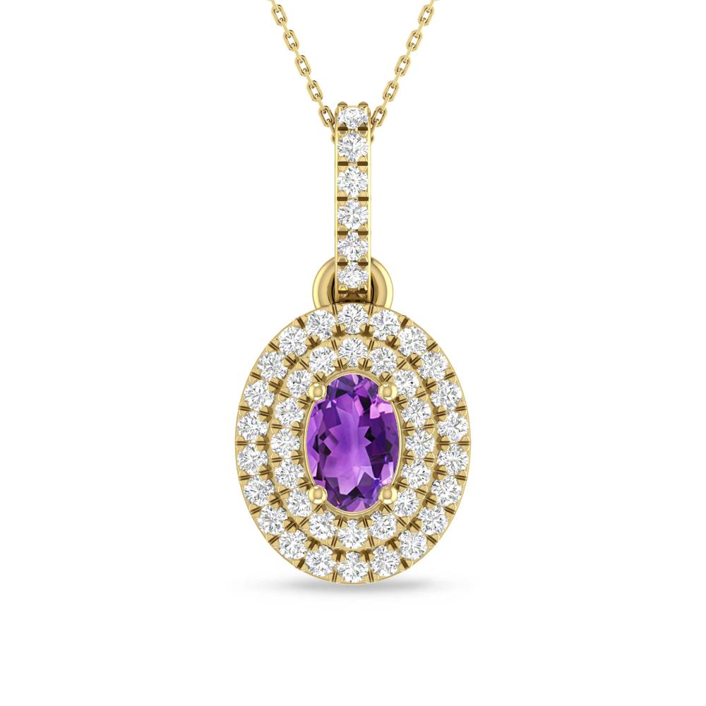 Yellow Gold - Amethyst