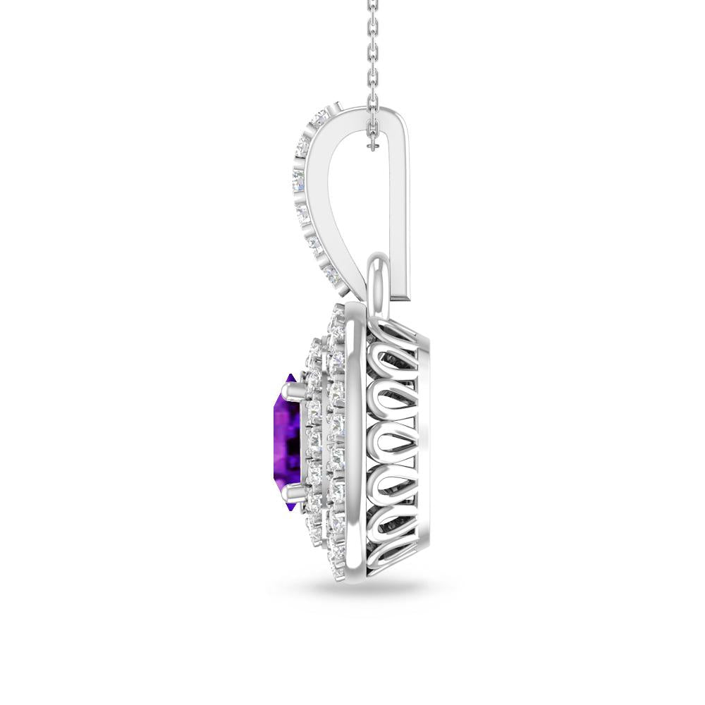 White Gold - Amethyst