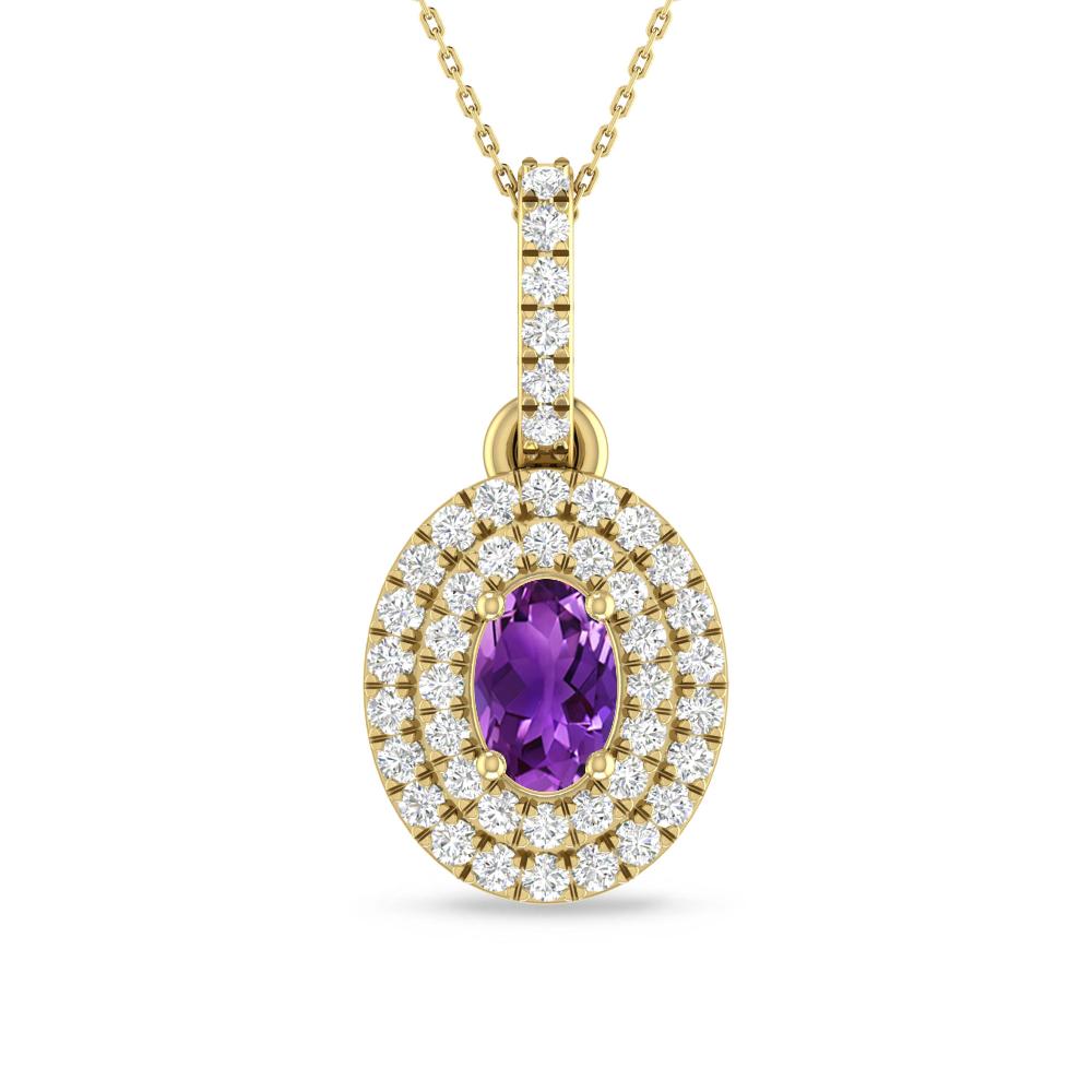 Yellow Gold - Amethyst