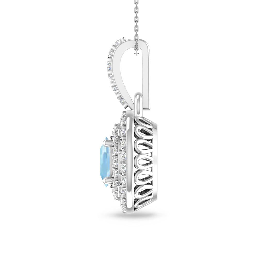 White Gold - Aquamarine