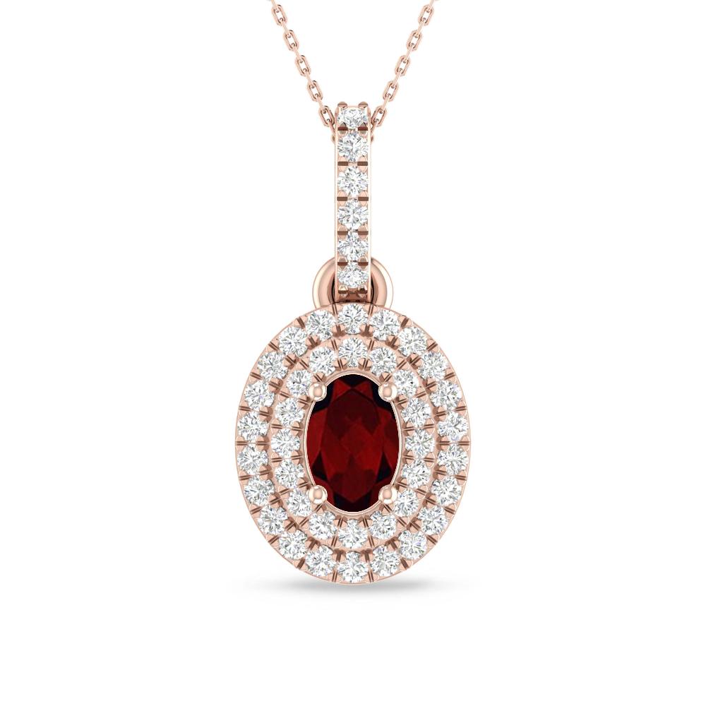 Rose Gold - Garnet