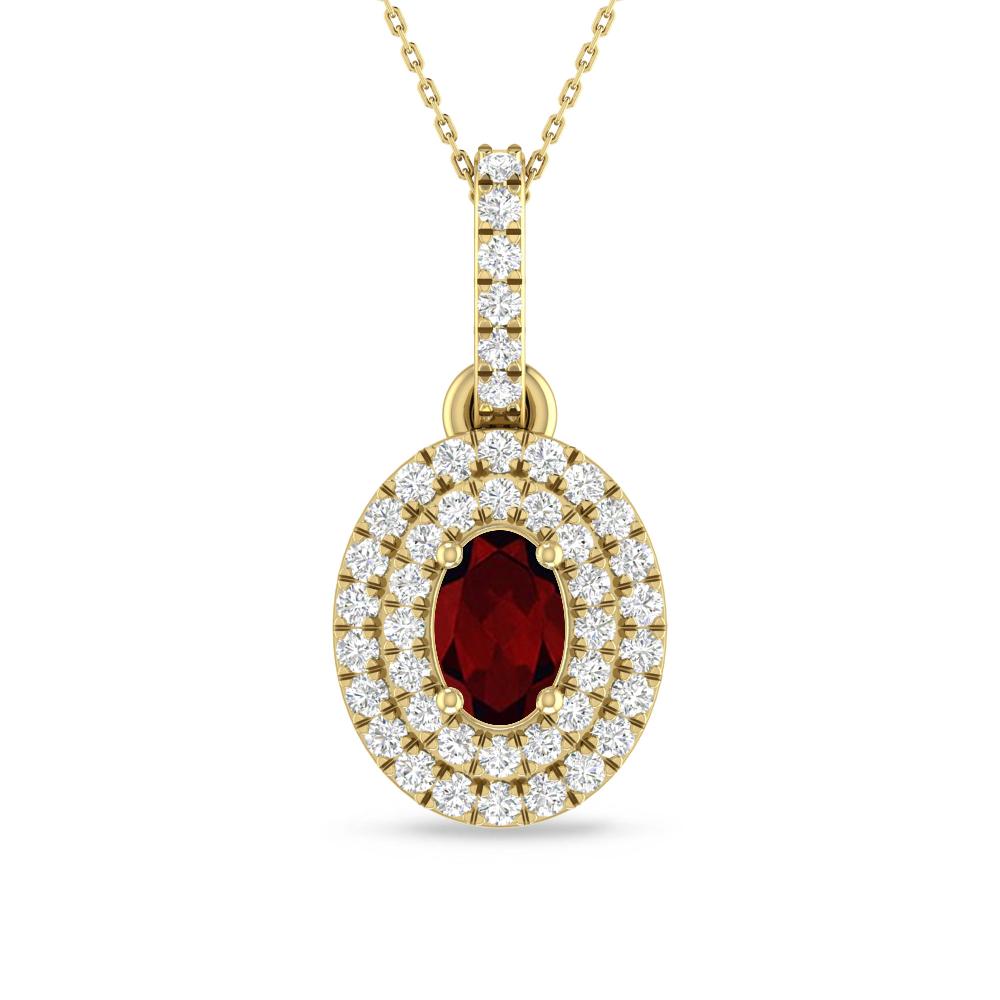 Yellow Gold - Garnet