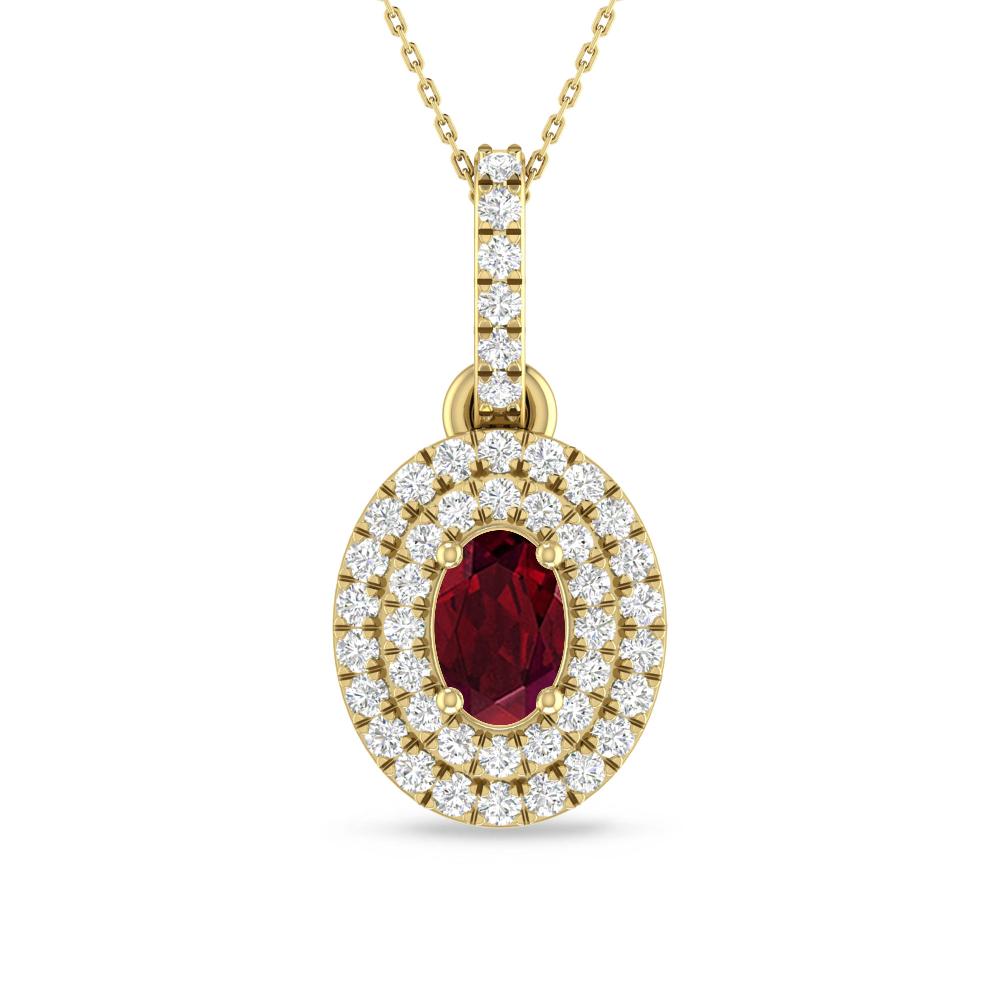 Yellow Gold - Garnet