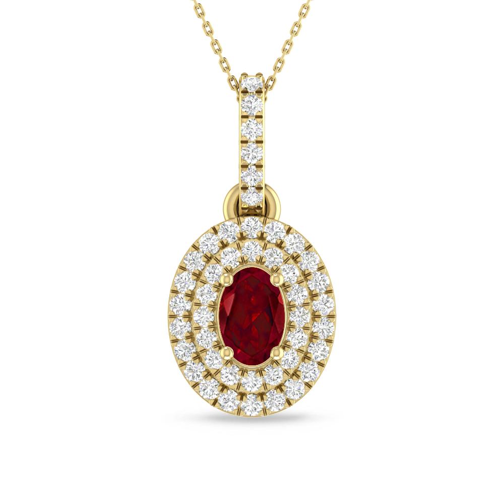 Yellow Gold - Garnet