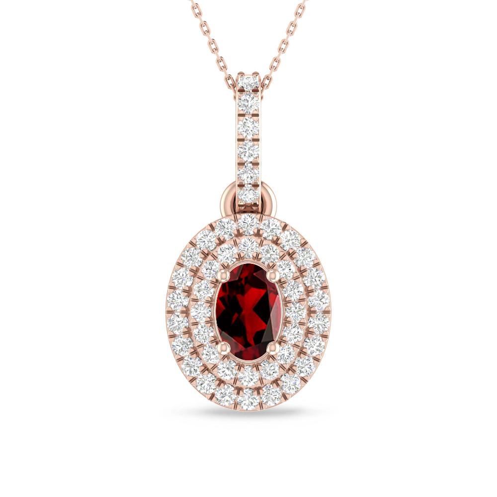 Rose Gold - Garnet