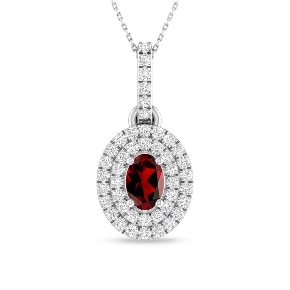 White Gold - Garnet