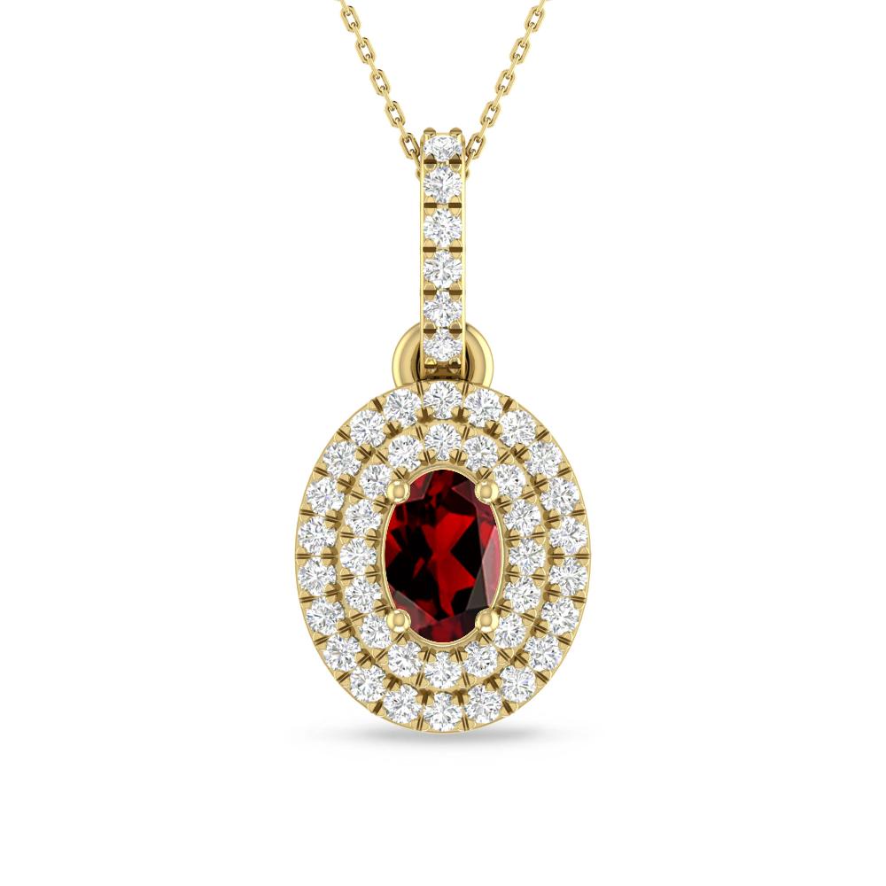 Yellow Gold - Garnet