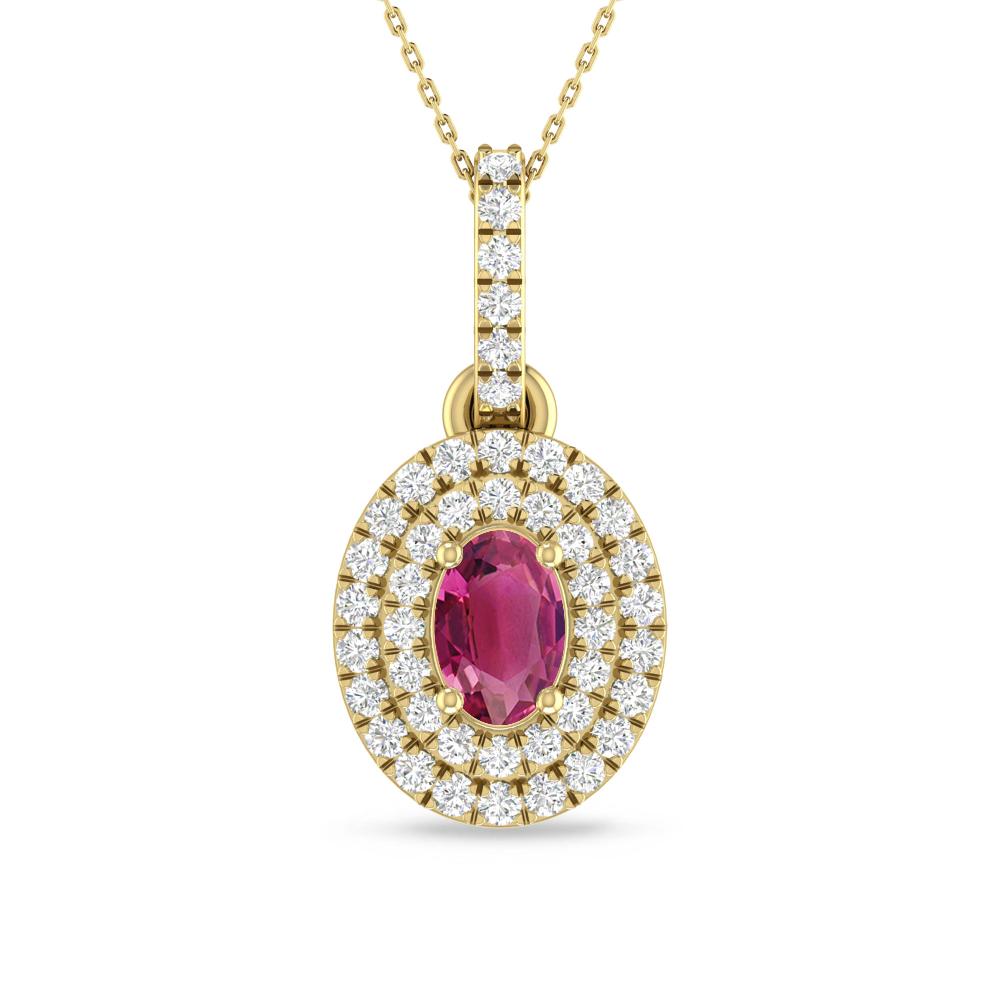 Yellow Gold - Pink Tourmaline