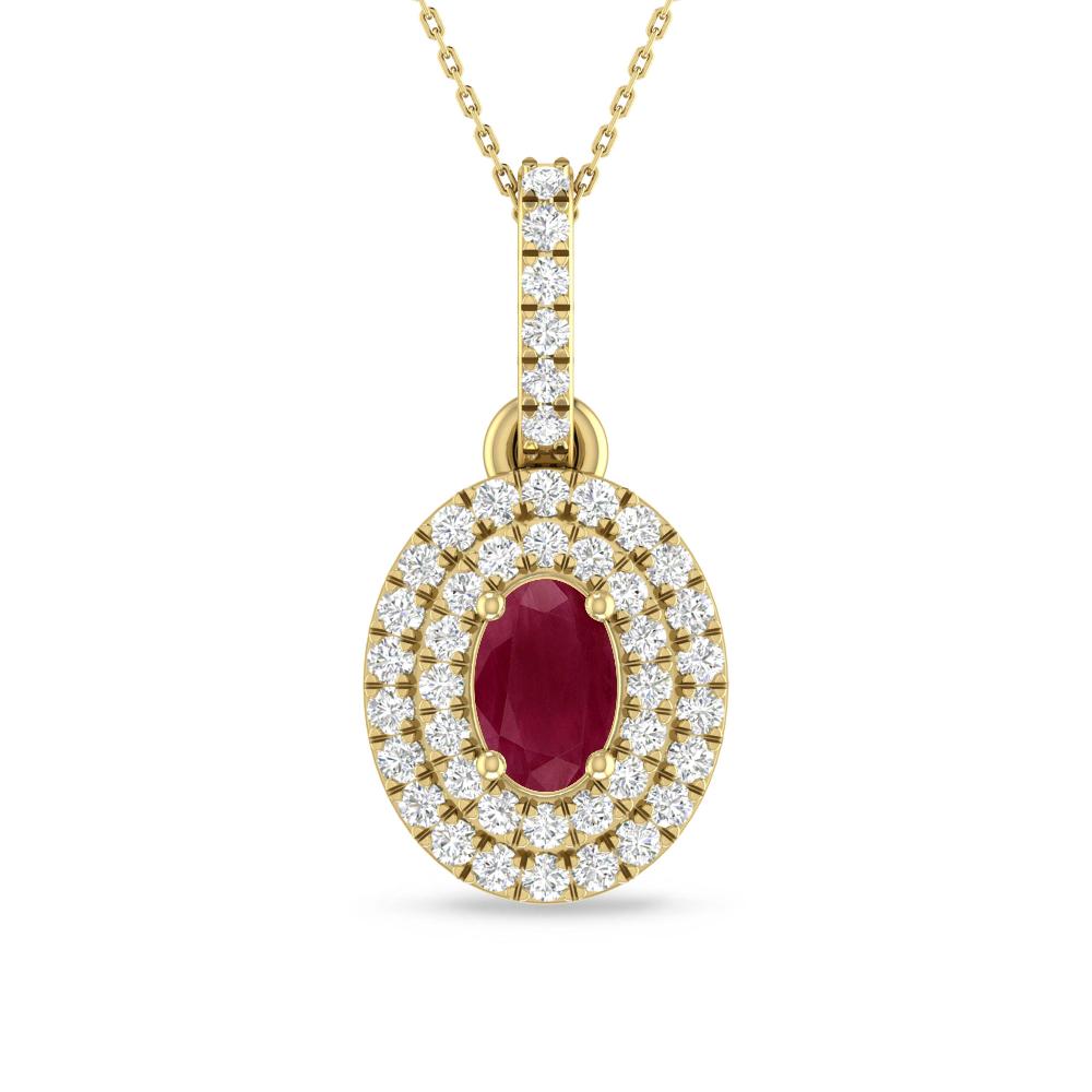 Yellow Gold - Ruby