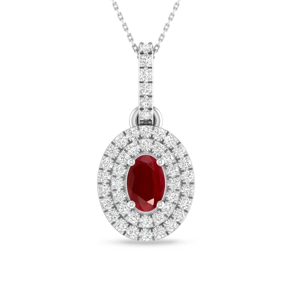 White Gold - Ruby