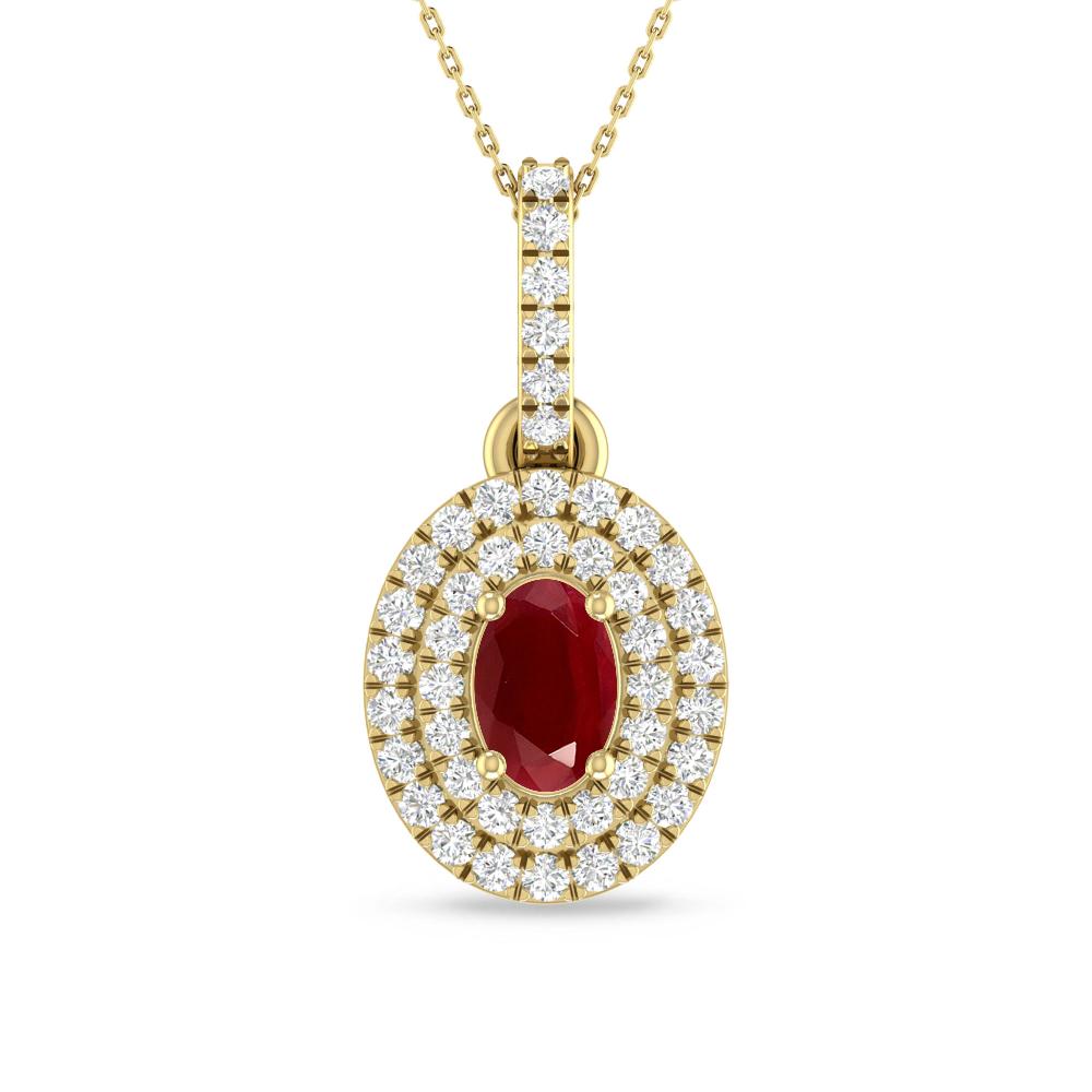 Yellow Gold - Ruby