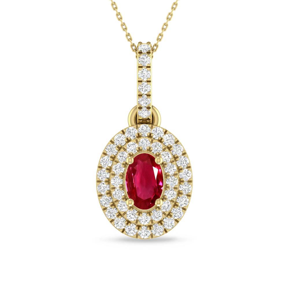 Yellow Gold - Ruby