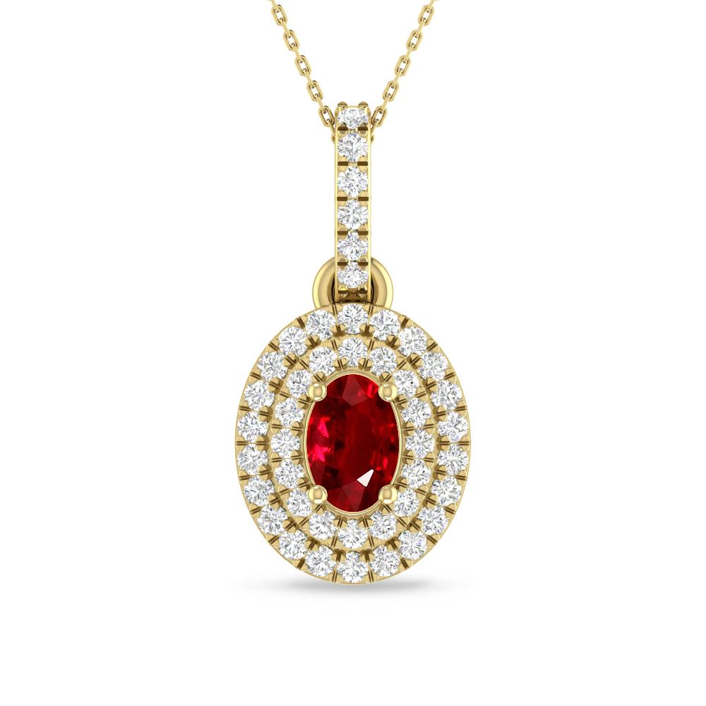 Yellow Gold - Ruby