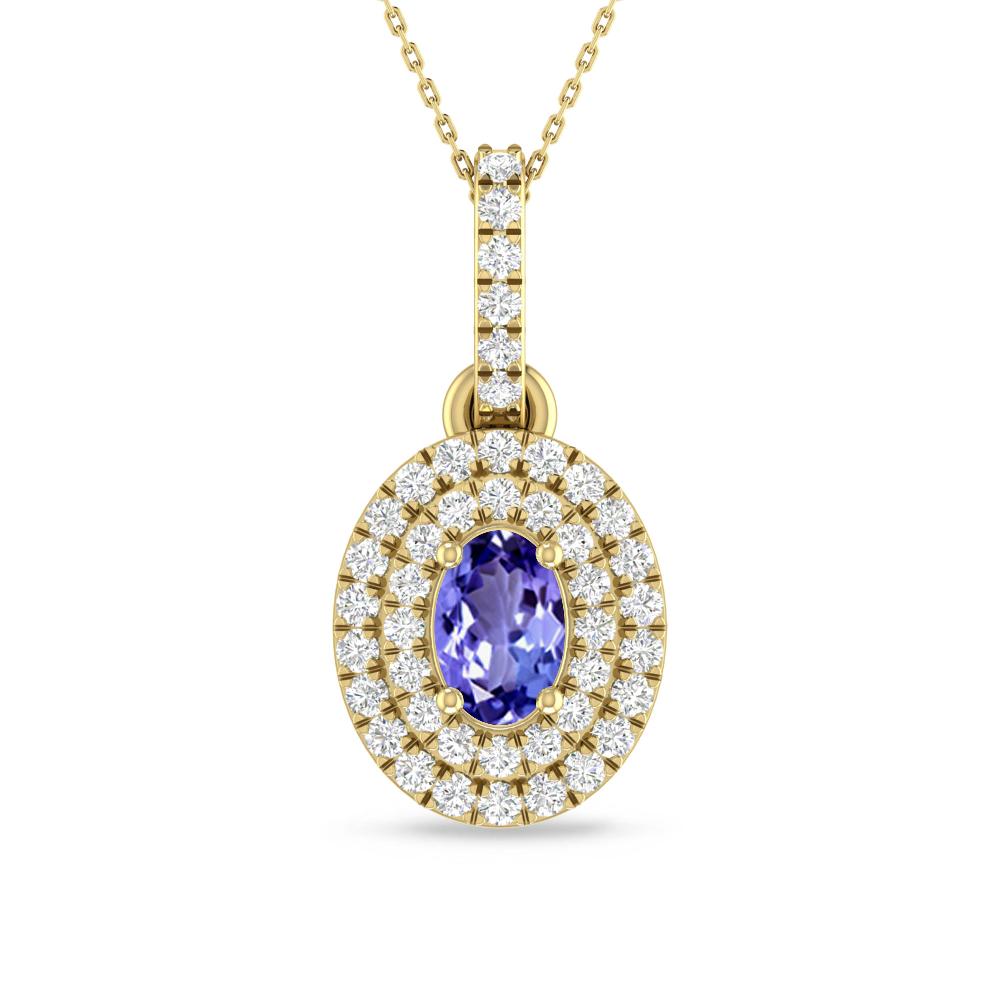 Yellow Gold - Tanzanite
