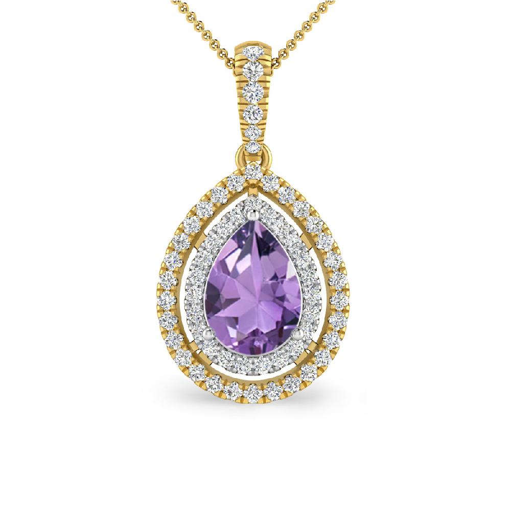 Yellow Gold - Amethyst