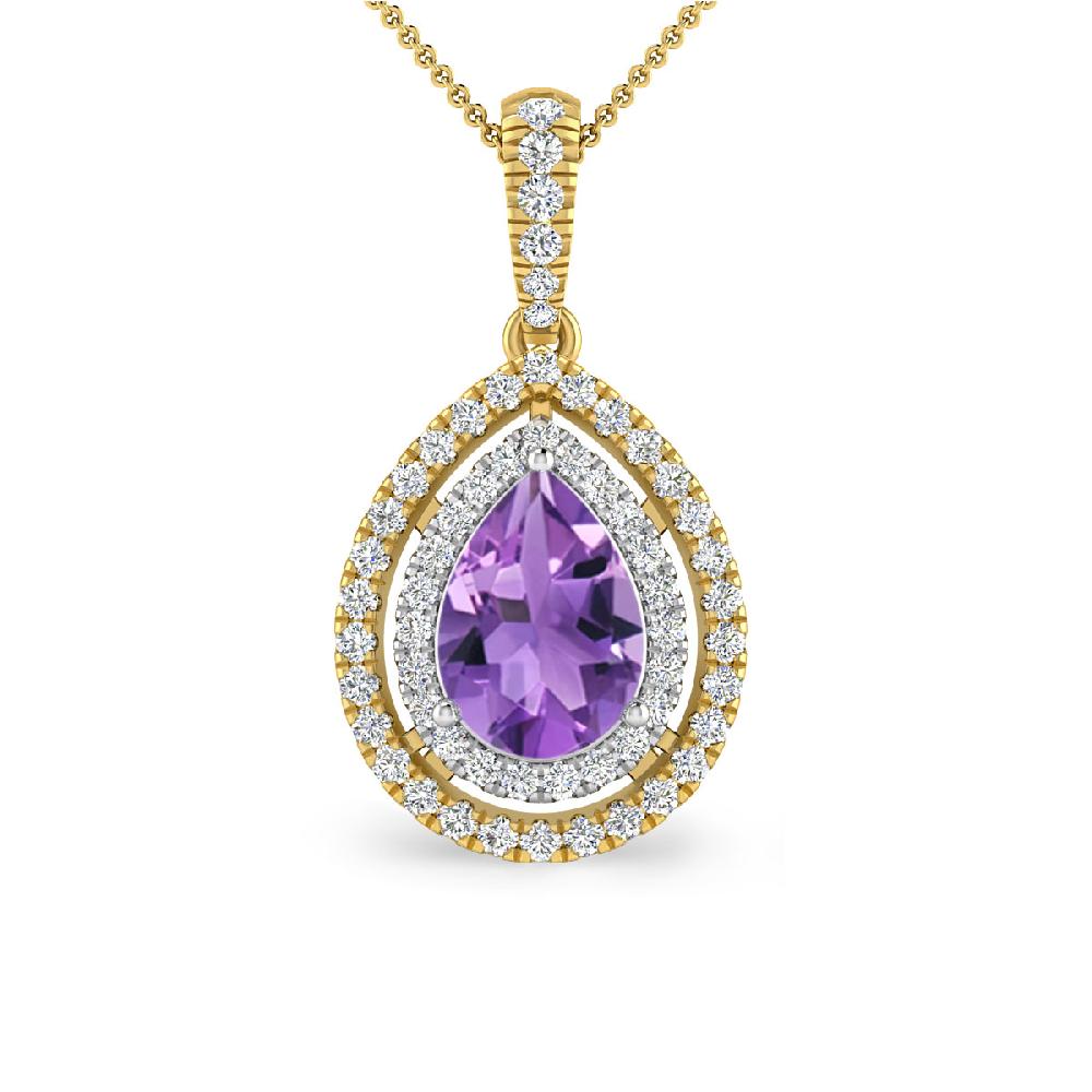 Yellow Gold - Amethyst