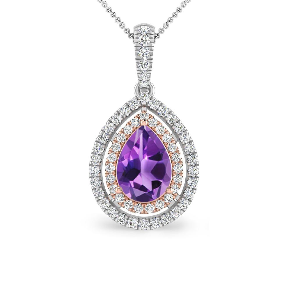 White Gold - Amethyst