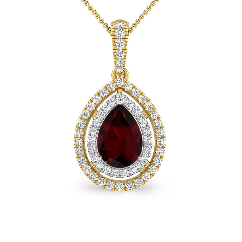 Yellow Gold - Garnet