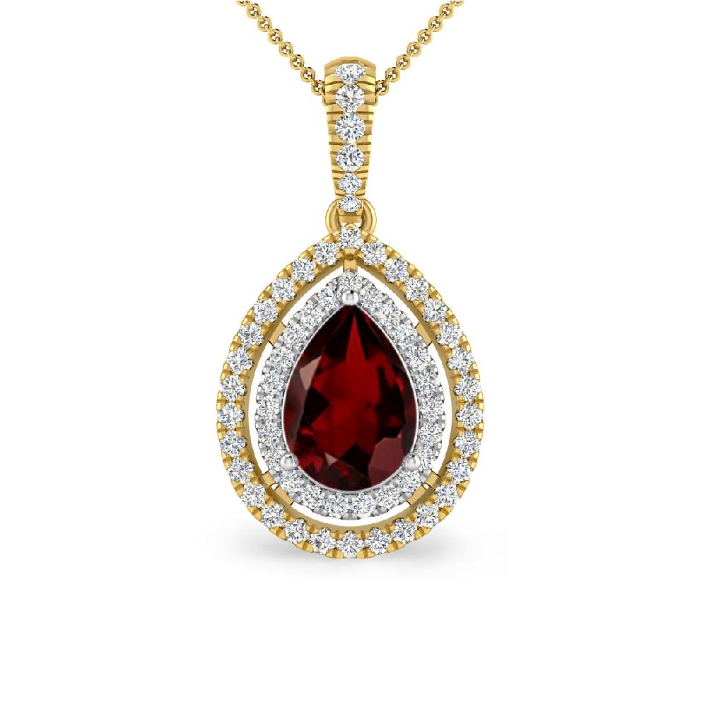 Yellow Gold - Garnet