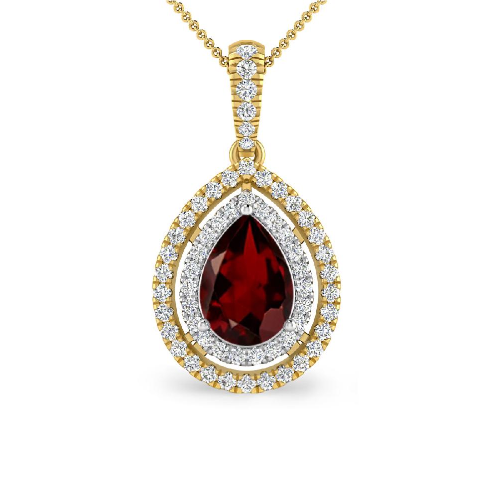 Yellow Gold - Garnet