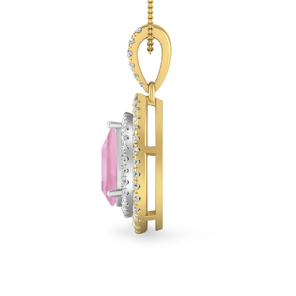 Yellow Gold - Pink Tourmaline