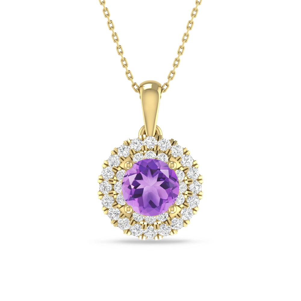 Yellow Gold - Amethyst