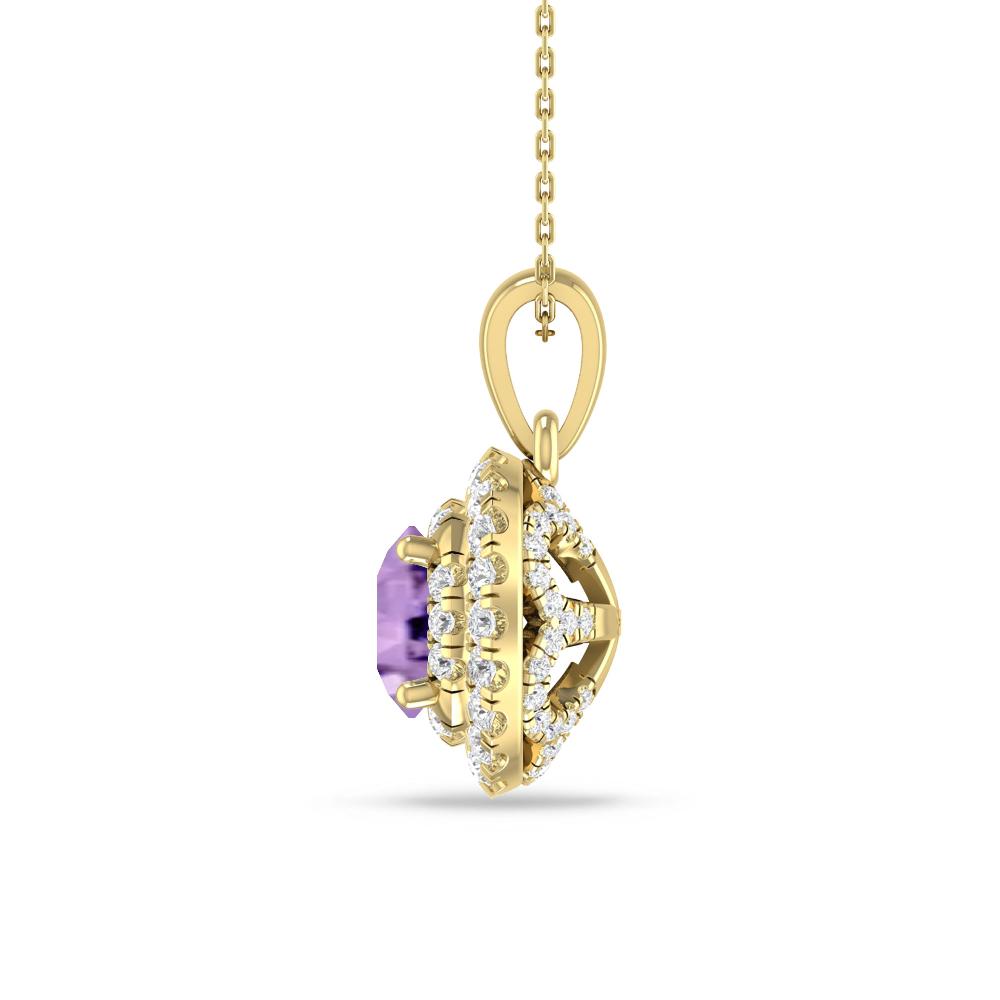 Yellow Gold - Amethyst