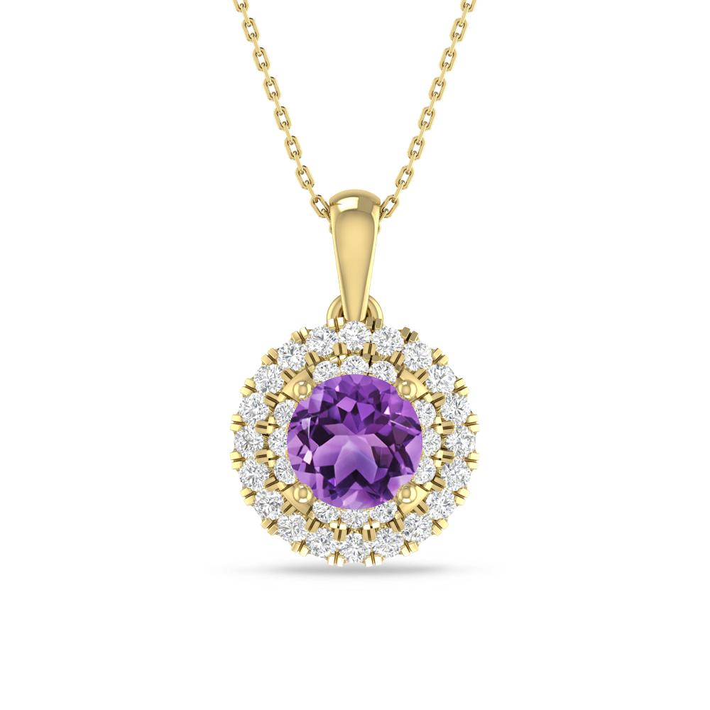 Yellow Gold - Amethyst